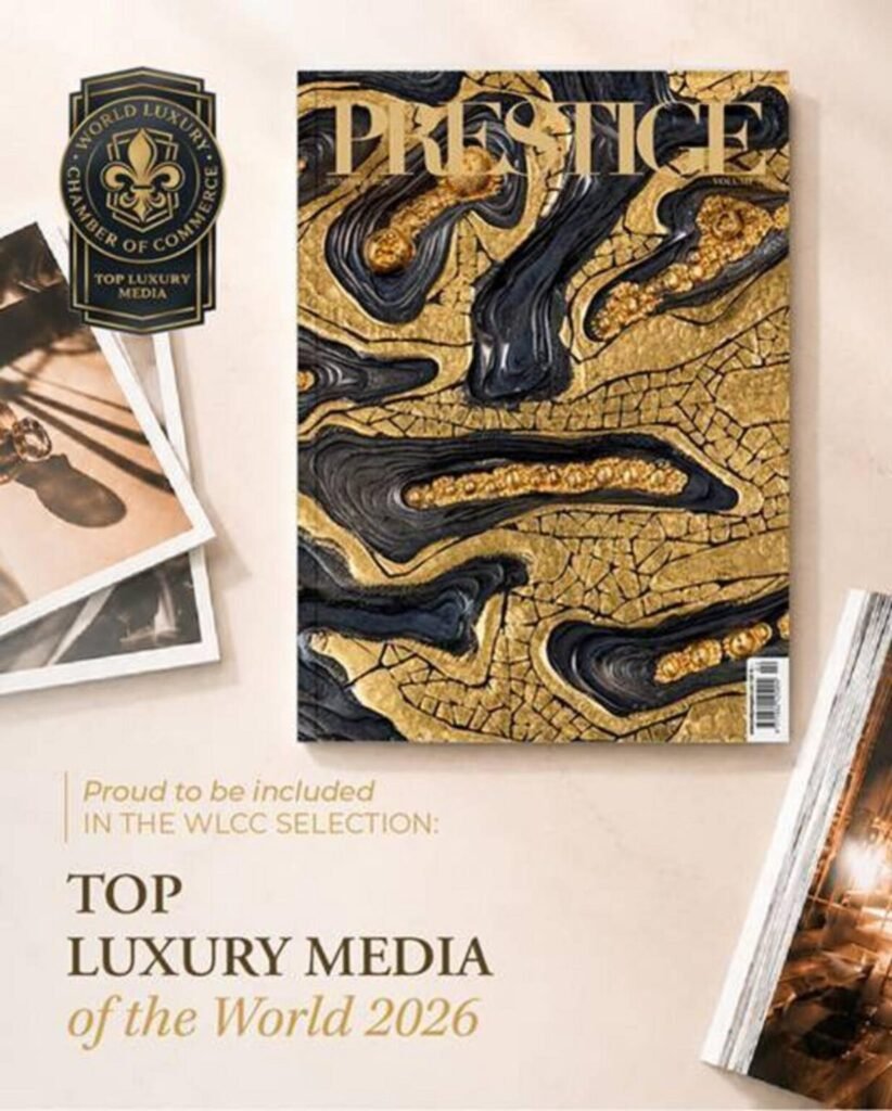 Pressemitteilung: PRESTIGE Magazin als TOP Luxury Media of the World 2026 ausgezeichnet – Francesco Ciringione